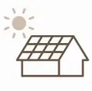 太陽光発電のアイコン