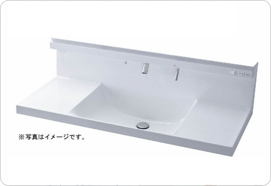 つなぎ目がなく、汚れもサッとひと拭き！キレイアップカウンター