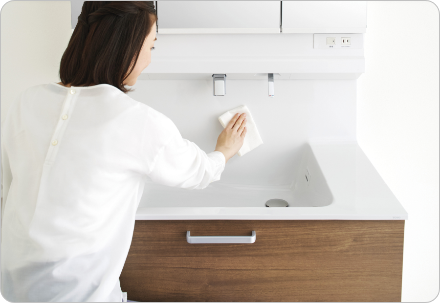 汚れがたまりにくくお掃除ラクラク