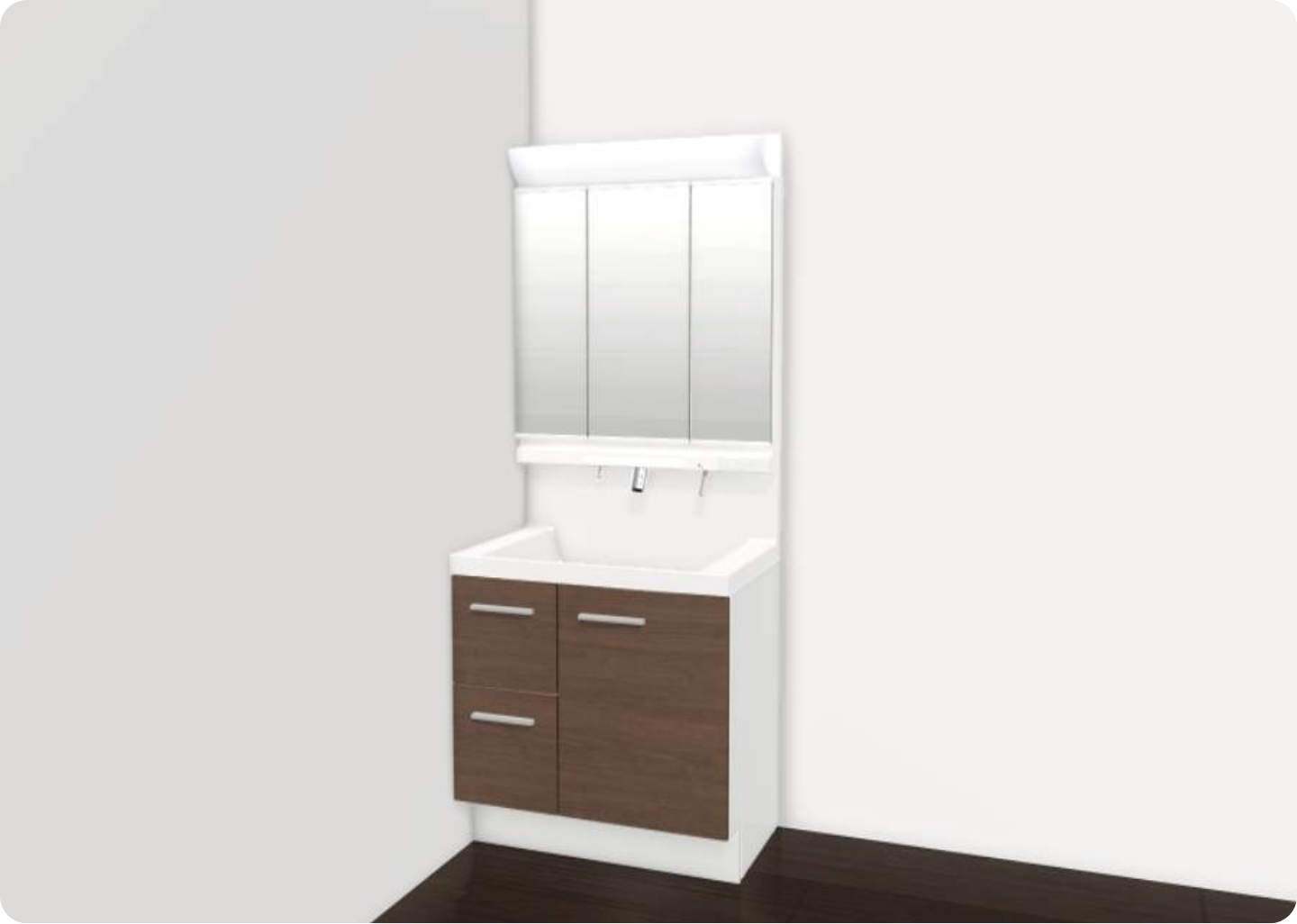 【リクシル】洗面化粧台EVシリーズW750 ・W900