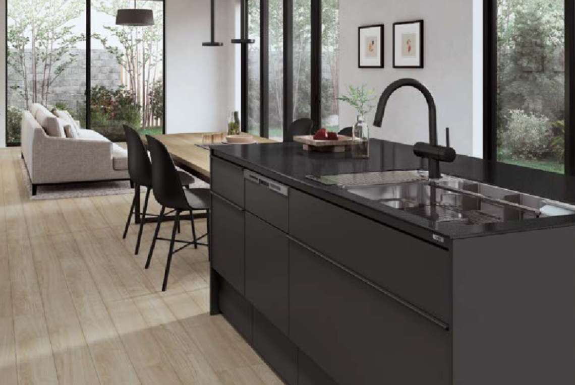 収納力に優れた人気のキッチン LIXIL